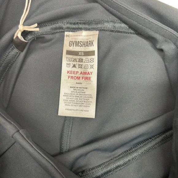 Gymshark Crossover Leggings Darkest Teal XS High‎ Waisted Workout Athleisure NWT - Picture 6 of 7